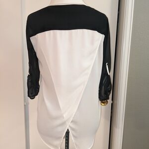 Ro & De Black and White Blouse
